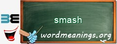 WordMeaning blackboard for smash